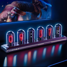 USB‑Powered RGB Clock with IPS Color Screen – Multimedia Display & Nightlight for Desktop & Gaming Setup