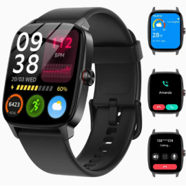 Wireless Calling AI Smartwatch – Health Tracker, Sleep Monitor & 100+ Sports Modes