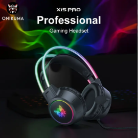 RGB Gaming Headset with Surround Sound, Noise-Cancelling Mic & LED Lights – For PC, PS5, Xbox, Mobile