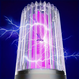 Silent Mosquito Lamp & Indoor Bug Zapper — Quiet Suction & Electric Shock